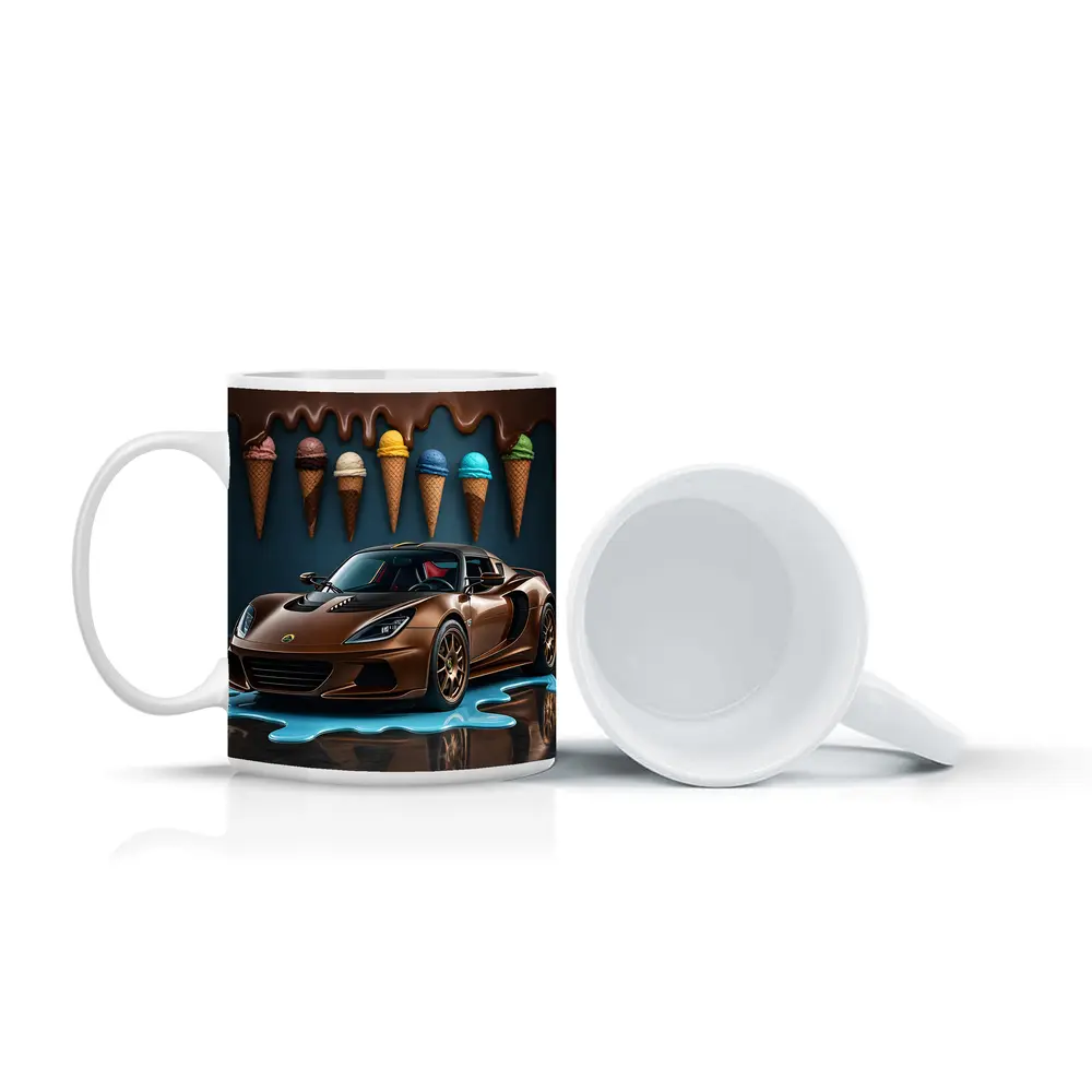 Lotus Elise Brown Sports Car Ice Cream – Mugs