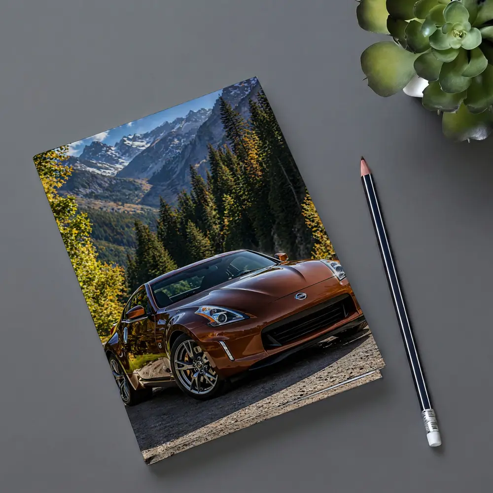 Nissan 370Z Brown Sports Car Mountain Setting – Notebooks