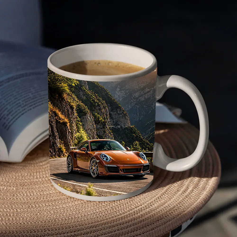 Porsche 911 Orange Mountain Road Drive – Mugs