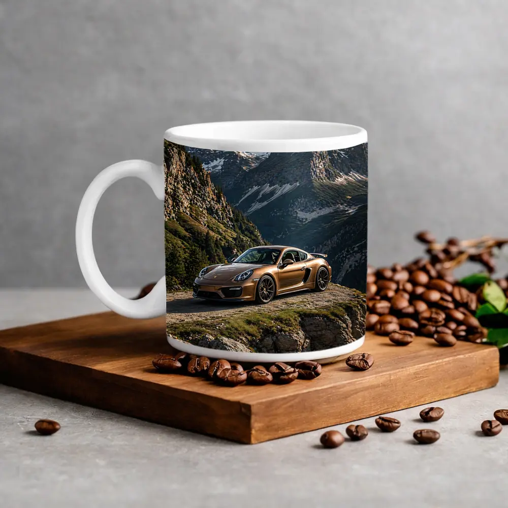 Porsche Cayman Bronze Mountain Road Drive – Mugs