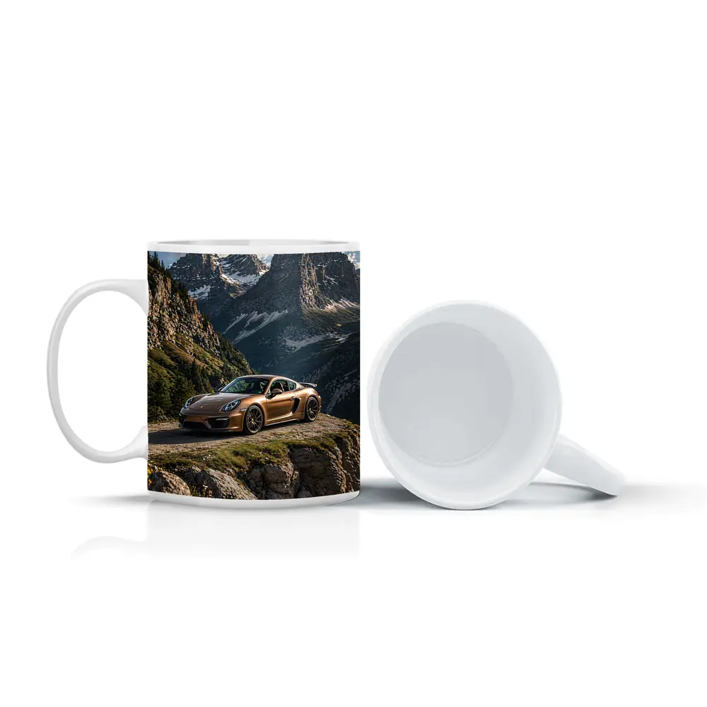 Porsche Cayman Bronze Mountain Road Drive – Mugs