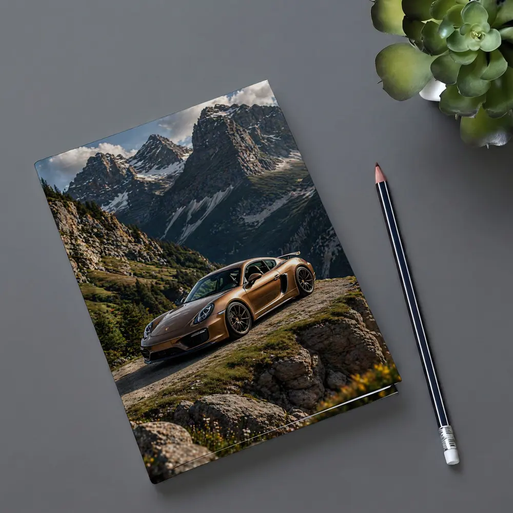 Porsche Cayman Bronze Mountain Road Drive – Notebooks