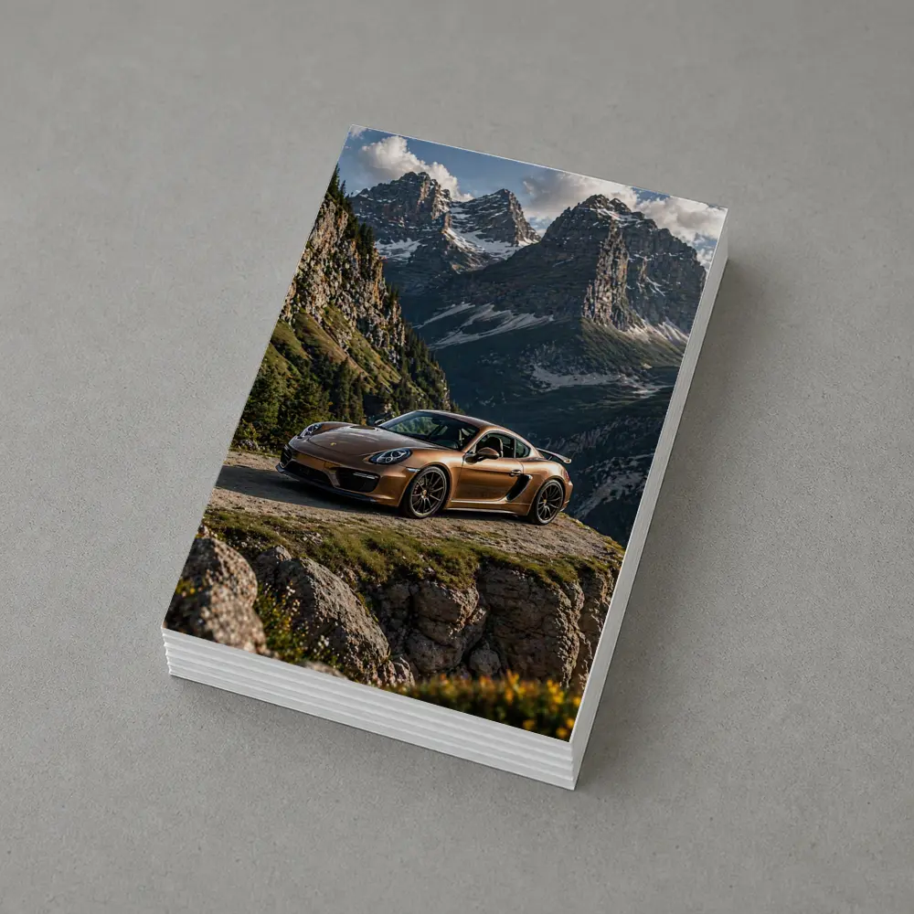 Porsche Cayman Bronze Mountain Road Drive – Postcards