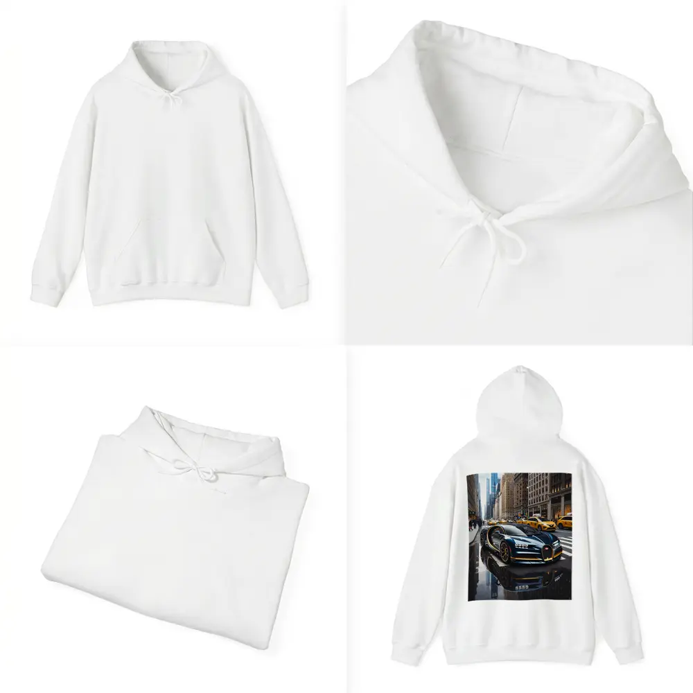 Bugatti Chiron Cruising Wet New York Streets – Hoodies
