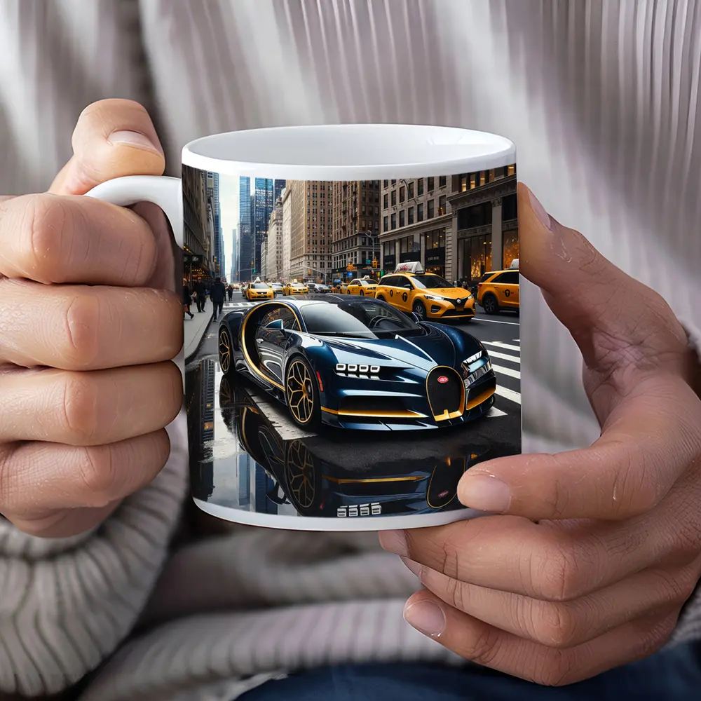 Bugatti Chiron Cruising Wet New York Streets – Mugs