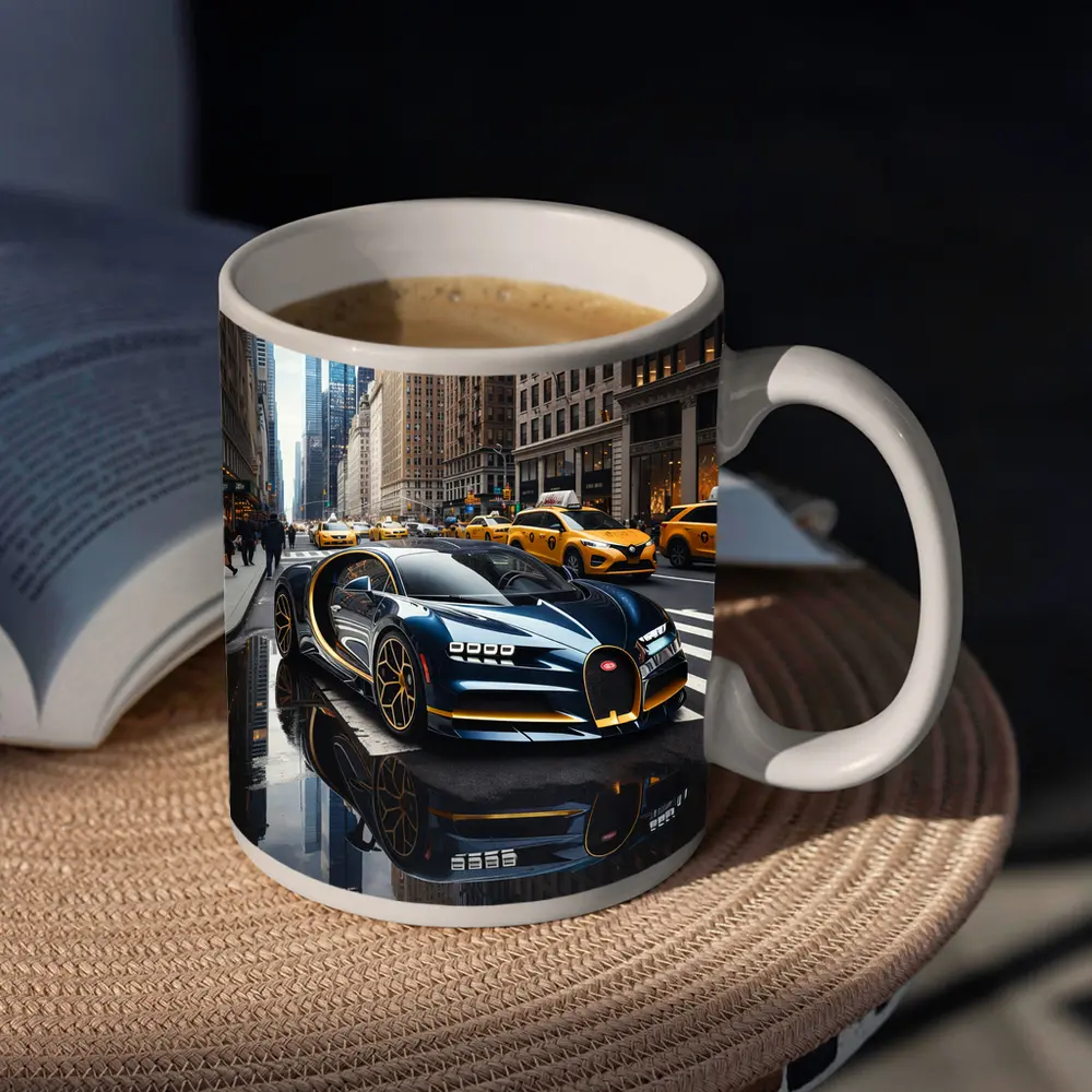 Bugatti Chiron Cruising Wet New York Streets – Mugs
