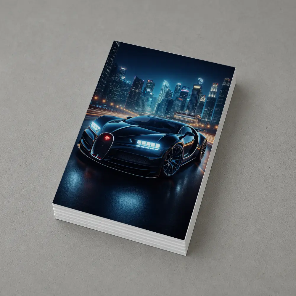 Bugatti La Voiture Noire City Night – Postcards