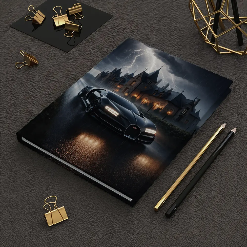 Bugatti Chiron Storm Dark Mansion Night – Notebooks