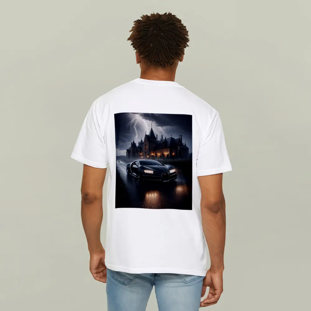 Bugatti Chiron Storm Dark Mansion Night – T-Shirts