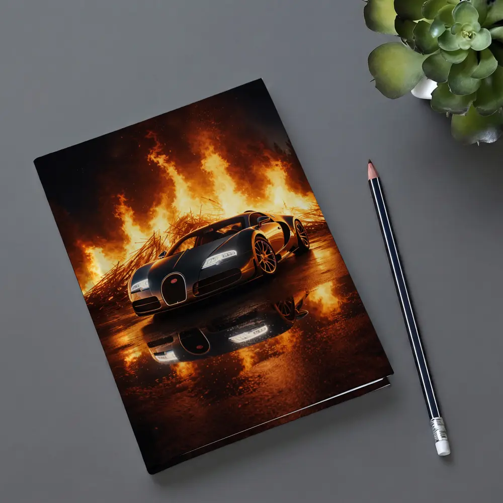 Bugatti Veyron Engulfed in Dramatic Fire – Notebooks