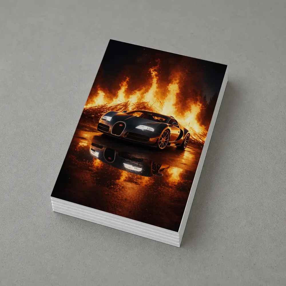 Bugatti Veyron Engulfed in Dramatic Fire – Postcards