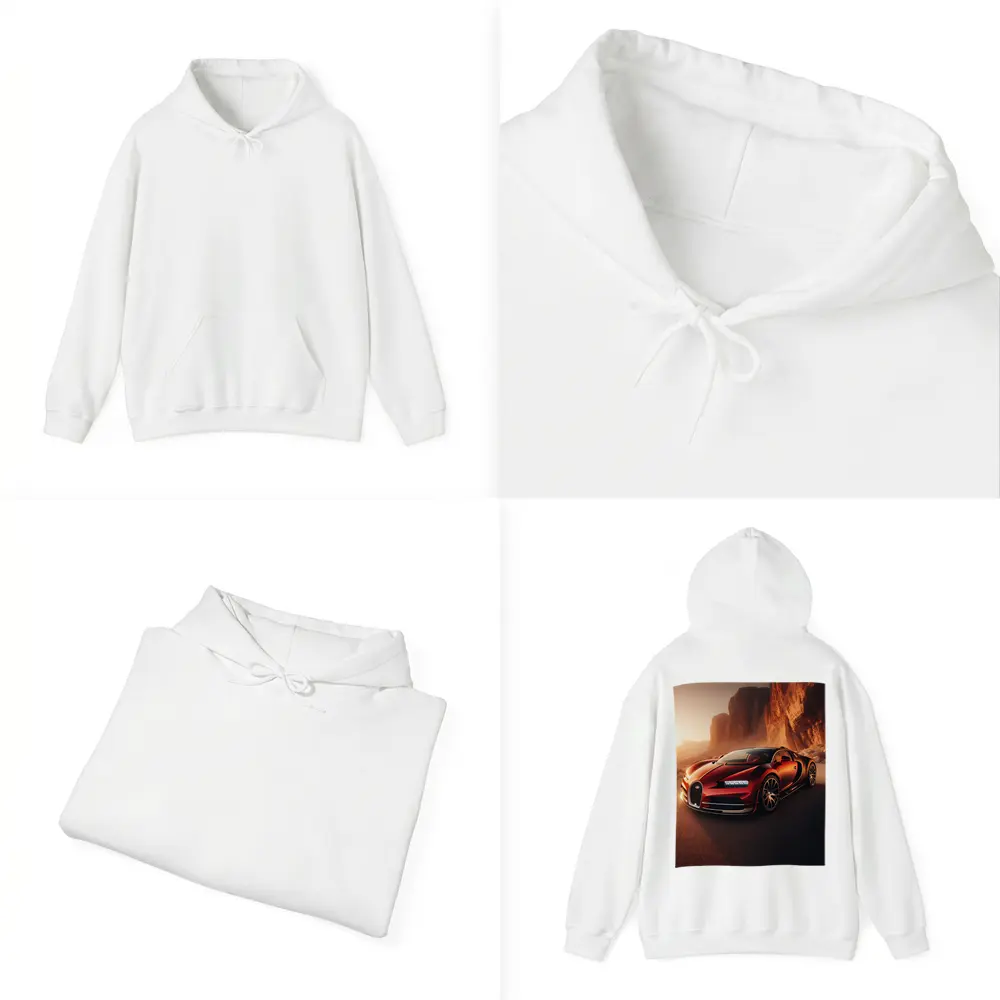 Bugatti Chiron Red Desert Canyon Drive – Hoodies