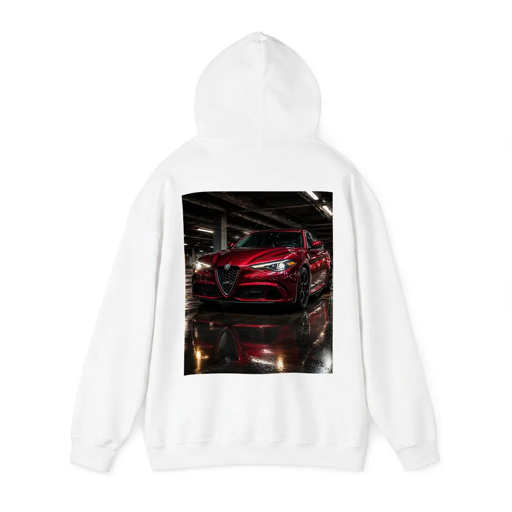 Alfa Romeo Giulia Red Wet Parking Garage – Hoodies