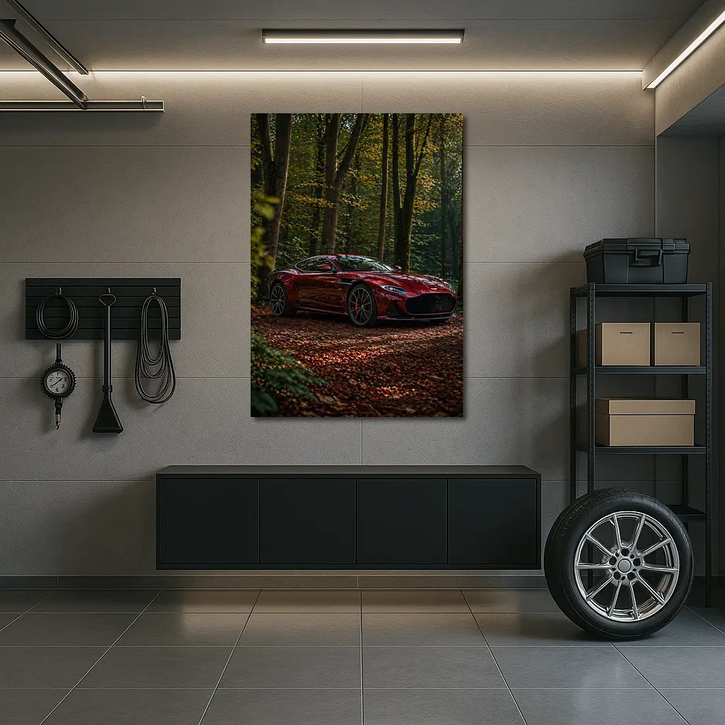 Aston Martin DBS Superleggera Red Forest – Wall Art