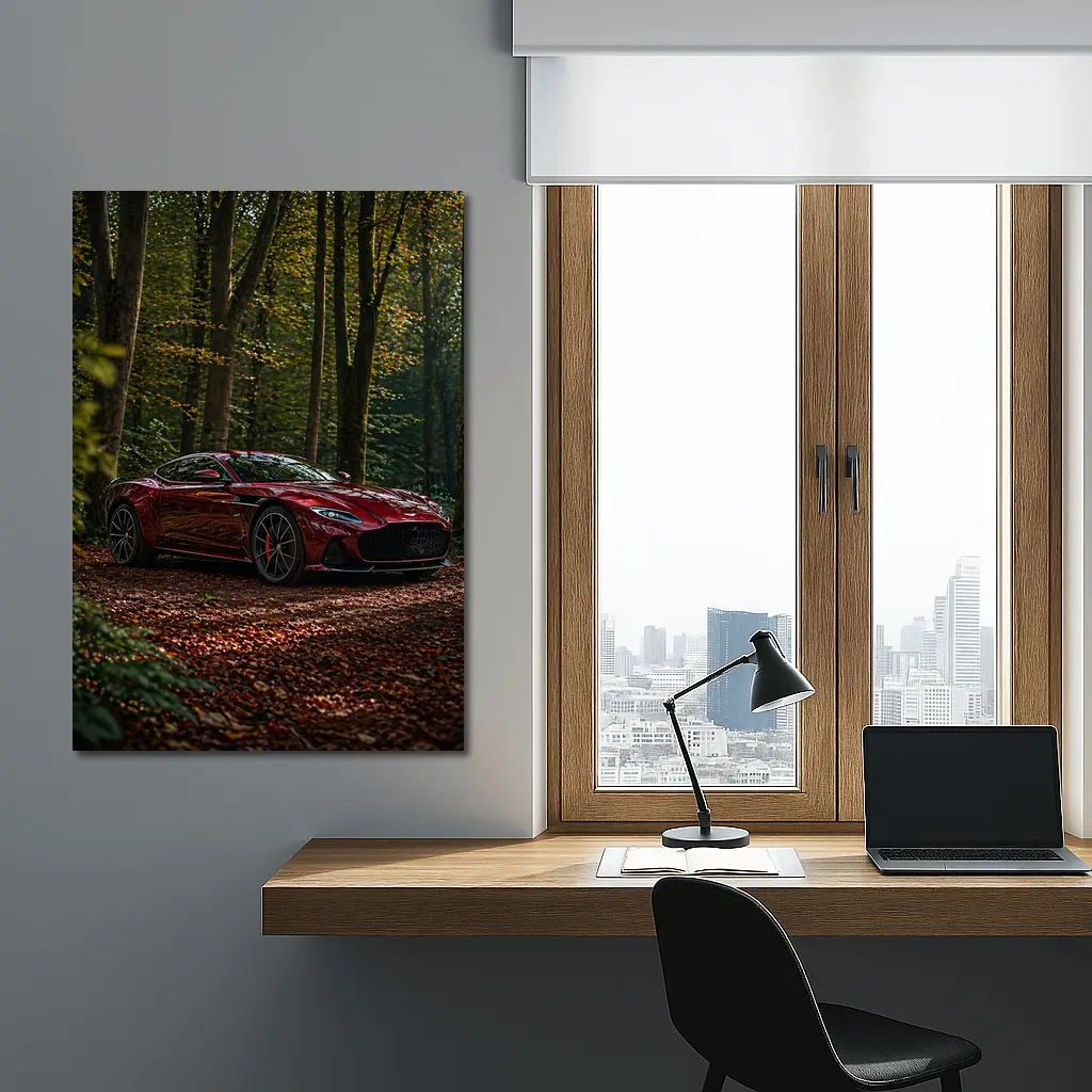 Aston Martin DBS Superleggera Red Forest – Wall Art