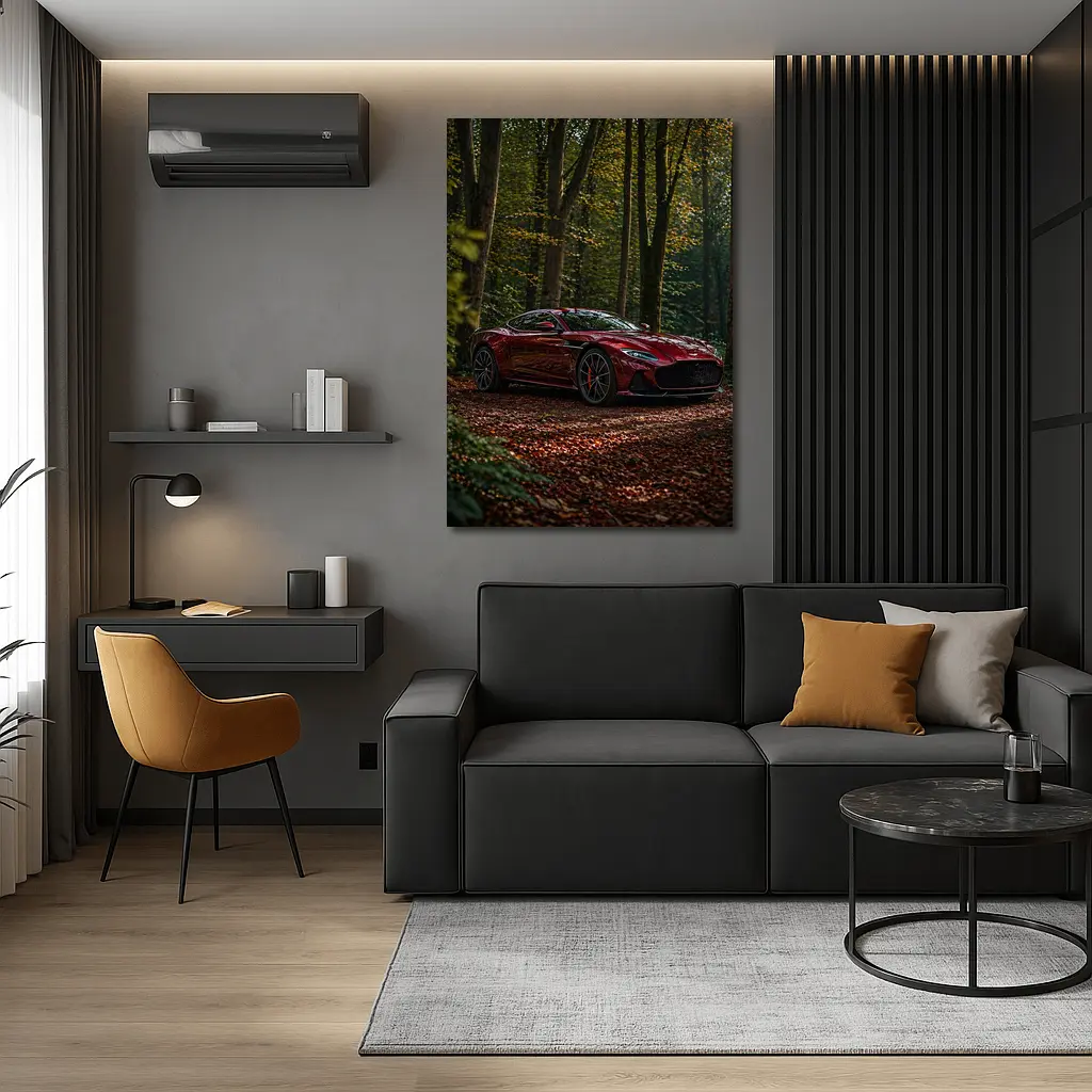 Aston Martin DBS Superleggera Red Forest – Wall Art