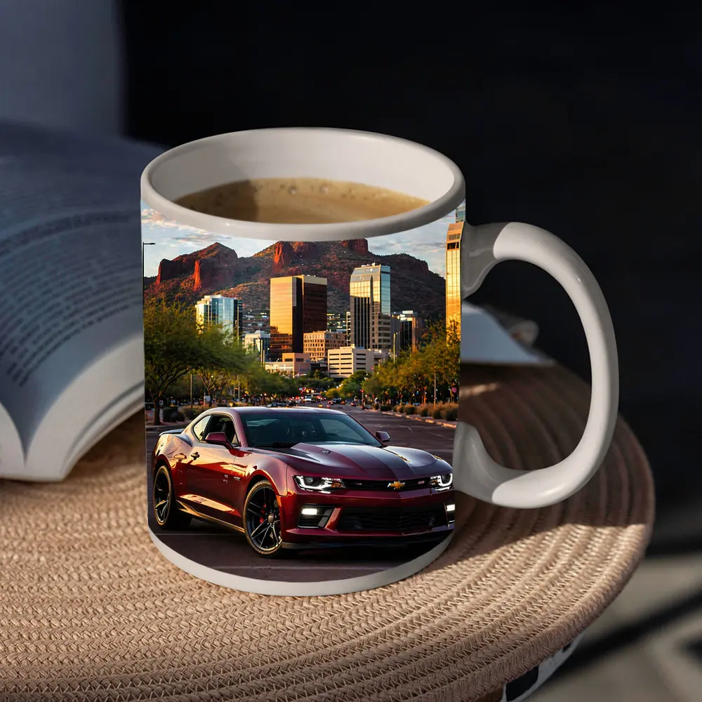 Chevrolet Camaro SS Phoenix City Skyline – Mugs