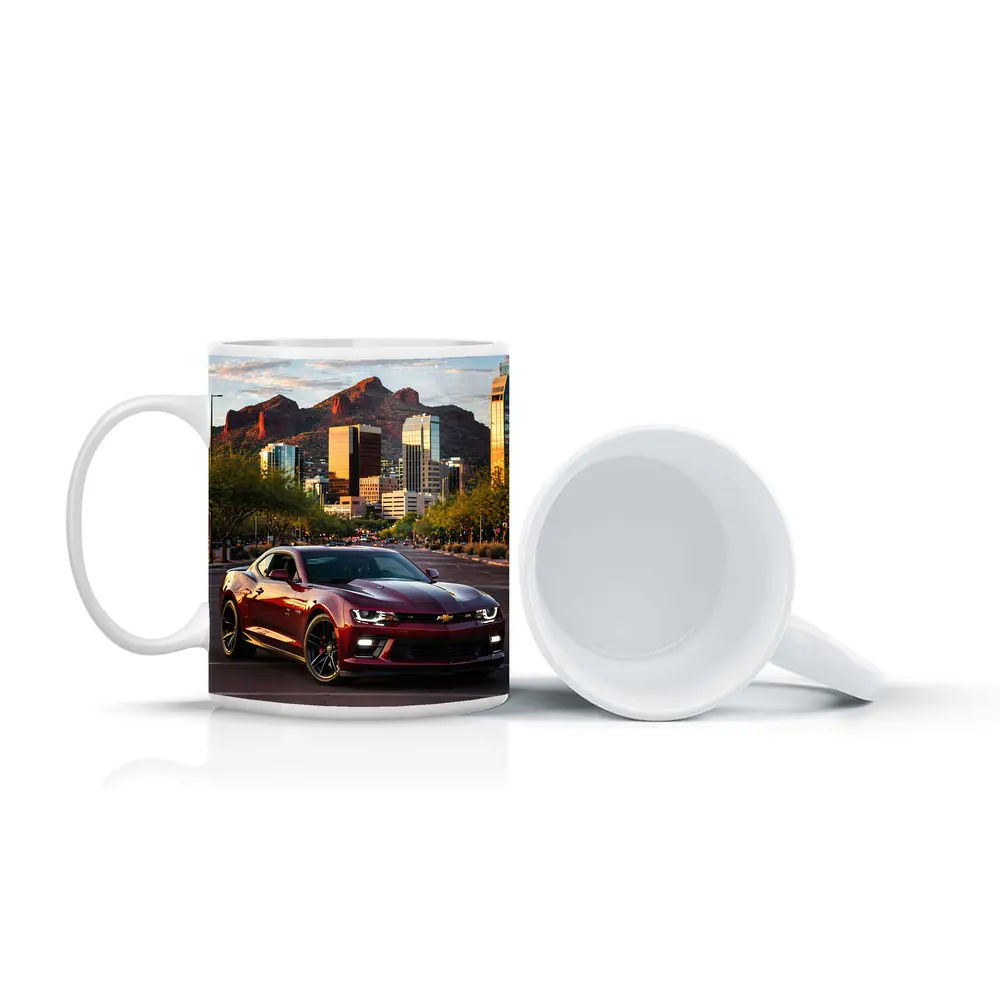 Chevrolet Camaro SS Phoenix City Skyline – Mugs