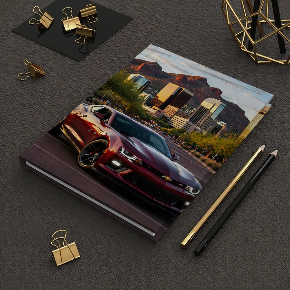 Chevrolet Camaro SS Phoenix City Skyline – Notebooks