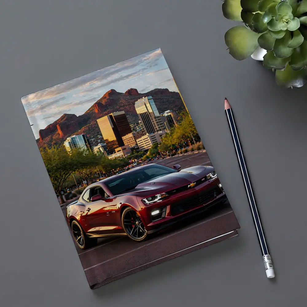 Chevrolet Camaro SS Phoenix City Skyline – Notebooks