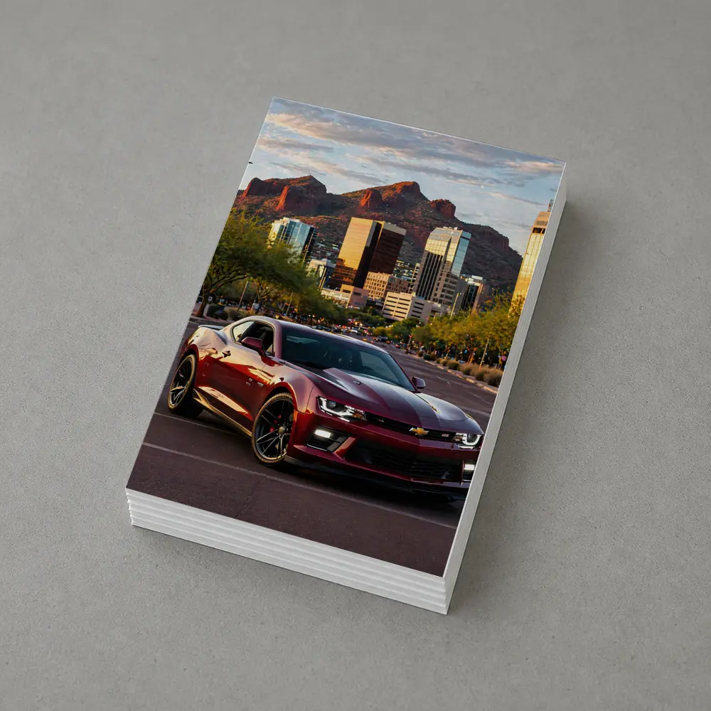 Chevrolet Camaro SS Phoenix City Skyline – Postcards