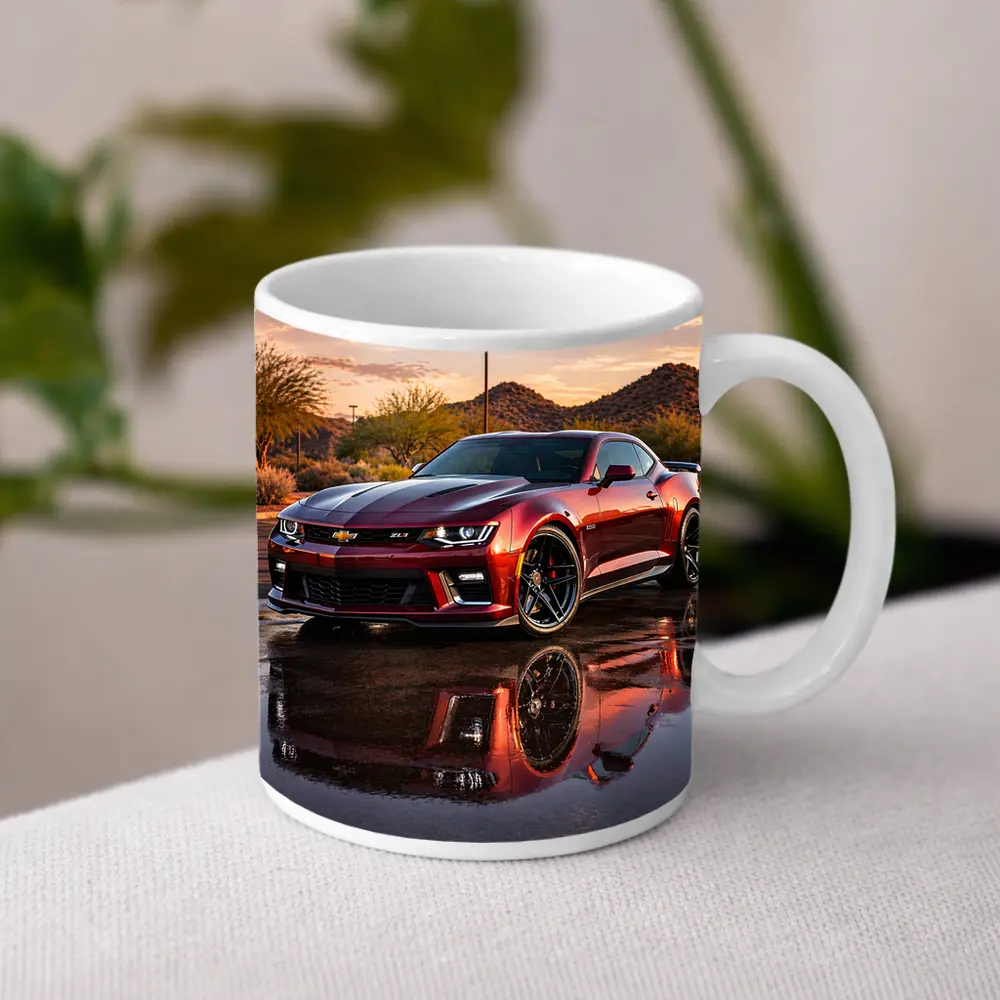 Chevrolet Camaro ZL1 Desert Sunset Reflection – Mugs