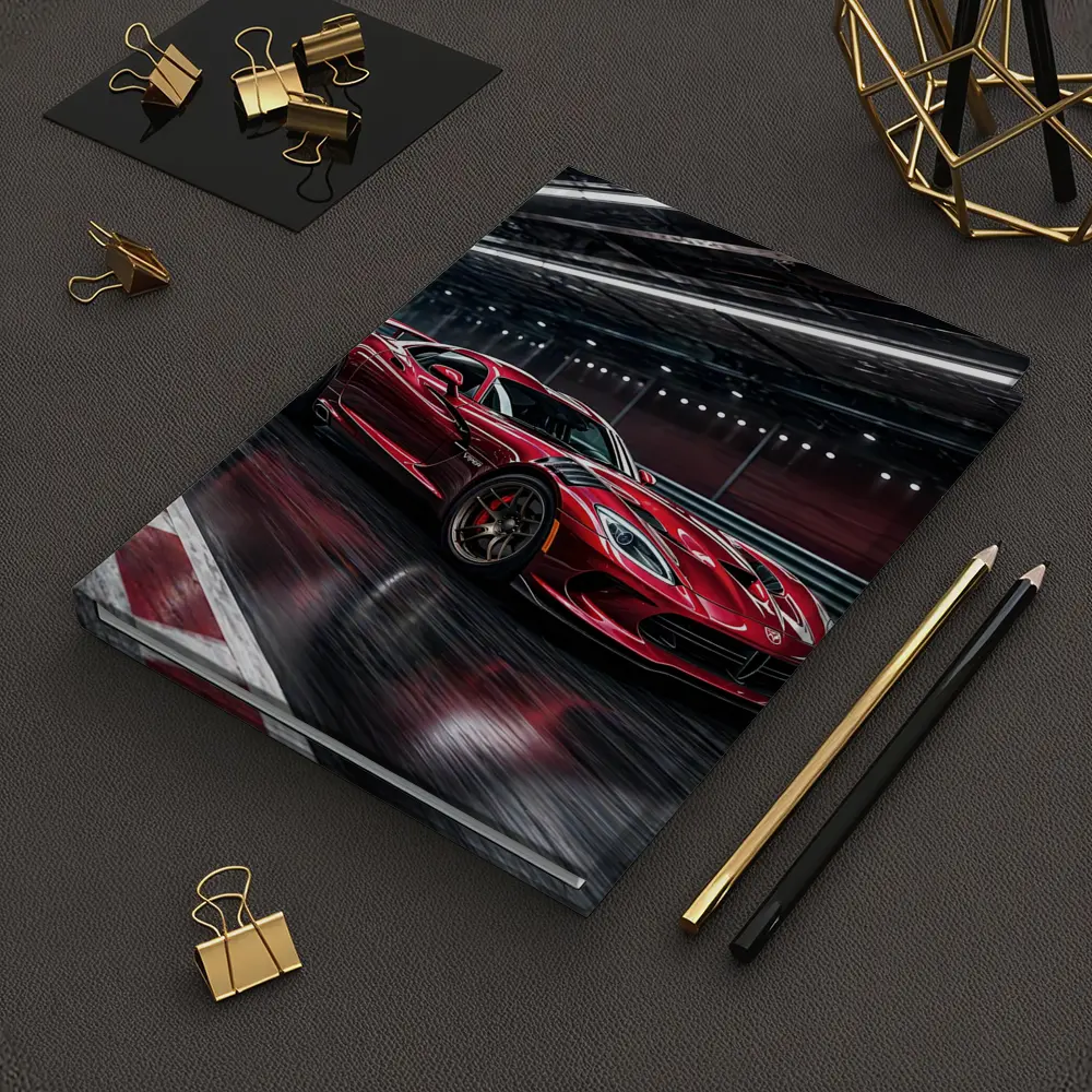 Dodge Viper Red Sports Car Racing Track – Notebooks