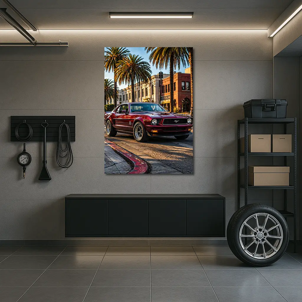 Ford Mustang Mach One Los Angeles Street – Wall Art