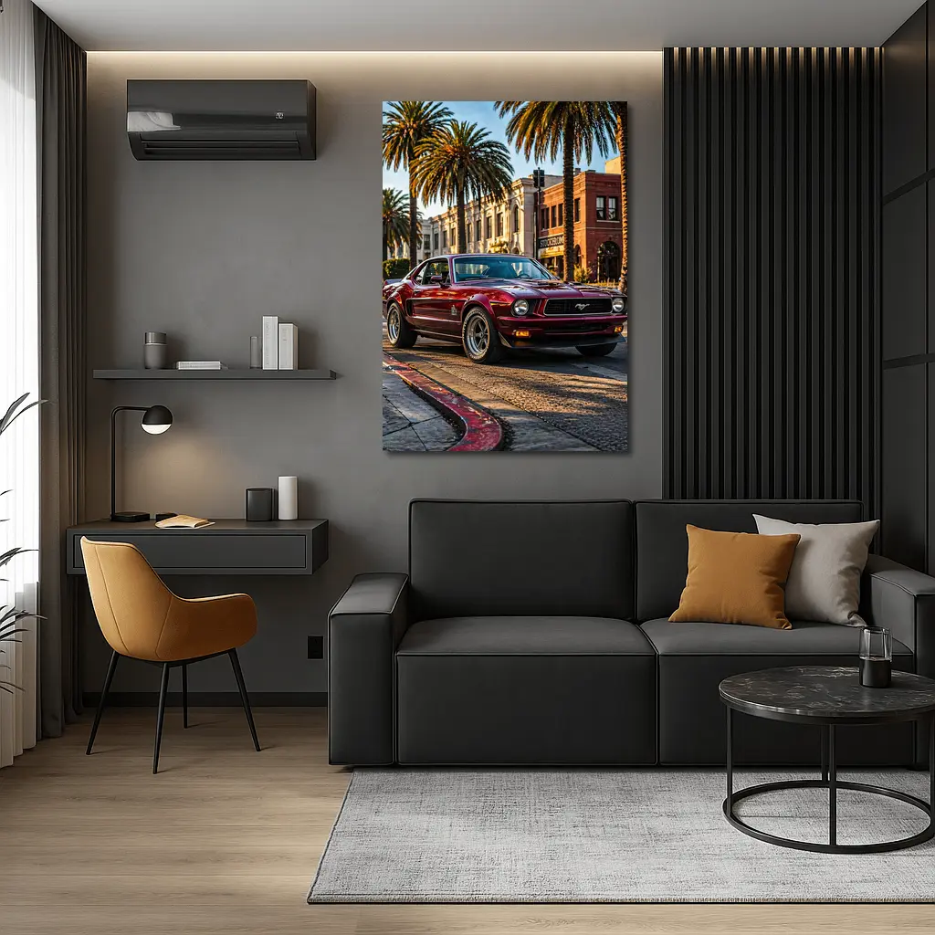 Ford Mustang Mach One Los Angeles Street – Wall Art