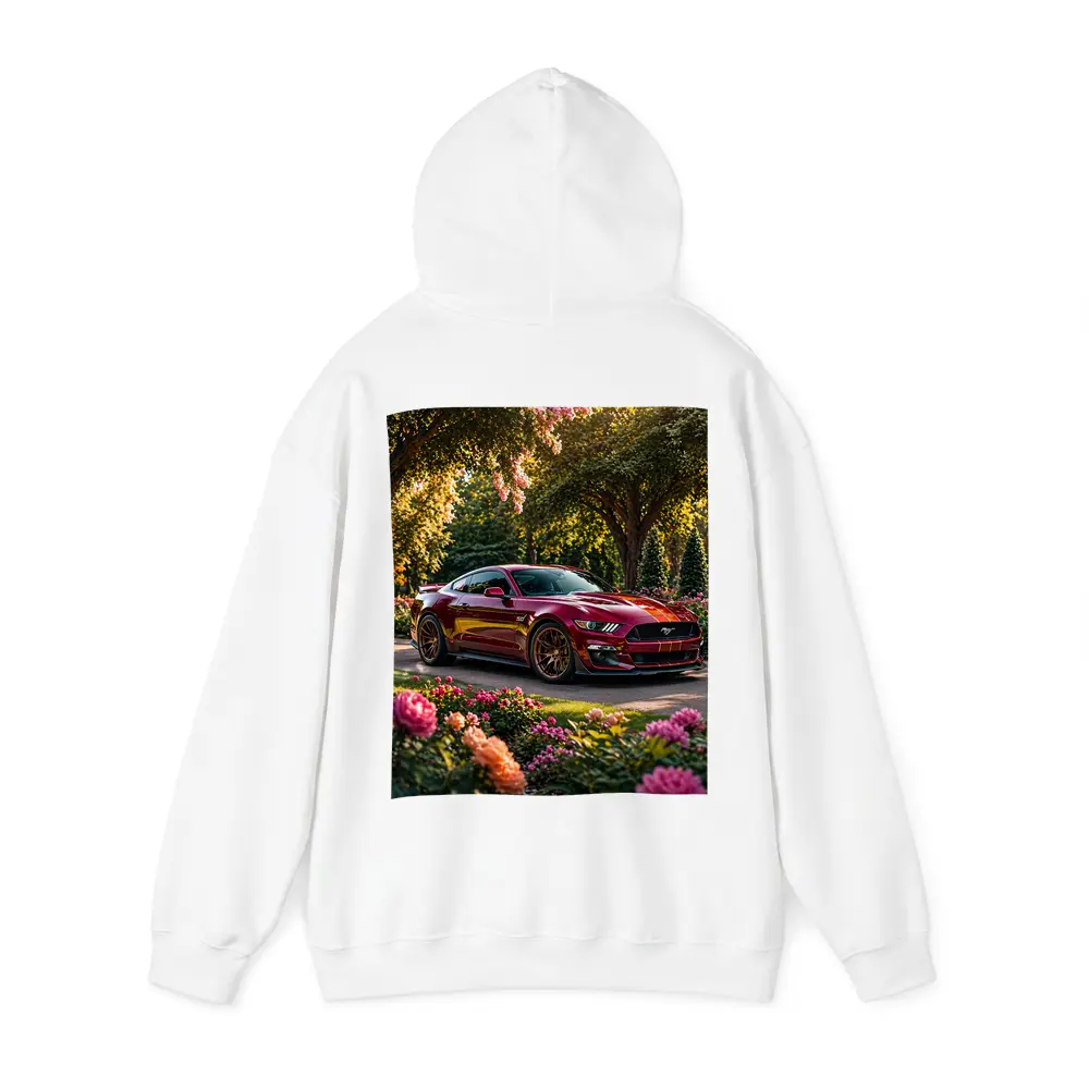 Ford Mustang GT500 Garden Flowers Sunset – Hoodies