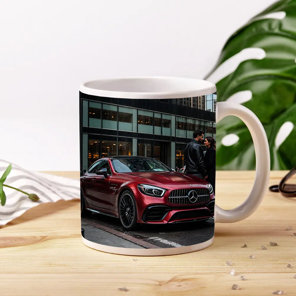 Mercedes AMG GT Red City Street Couple – Mugs