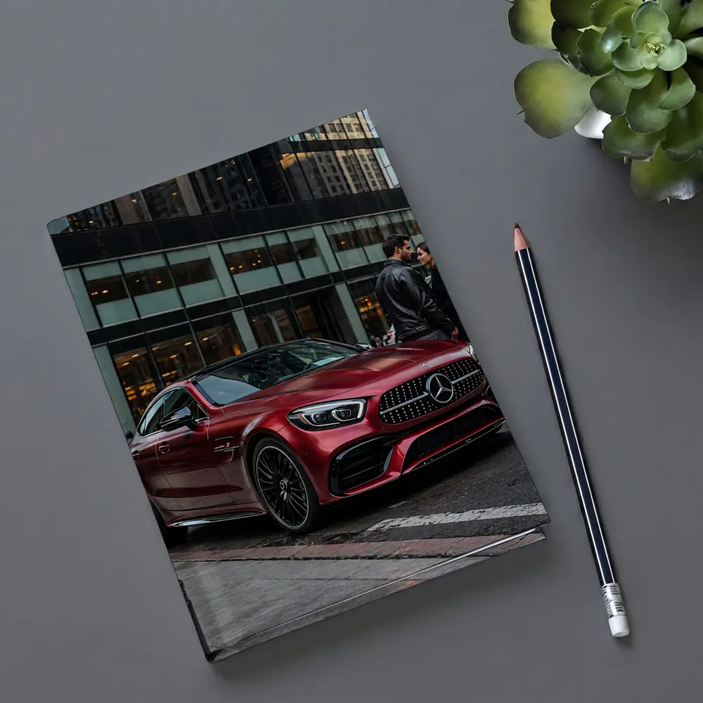 Mercedes AMG GT Red City Street Couple – Notebooks