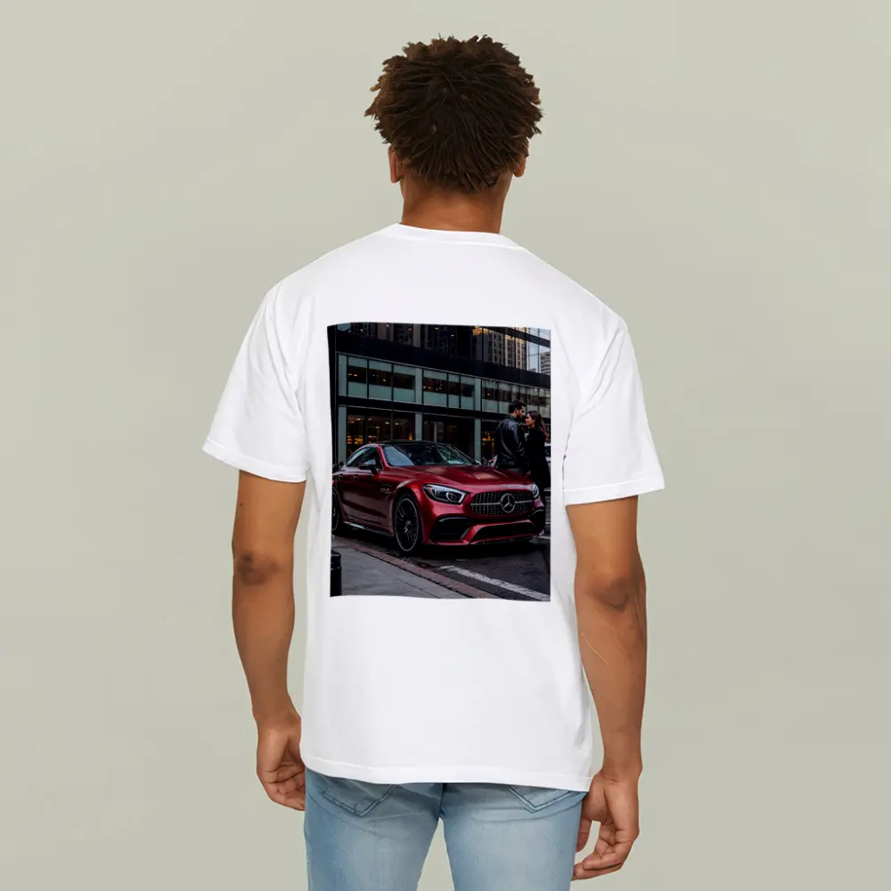Mercedes AMG GT Red City Street Couple – T-Shirts