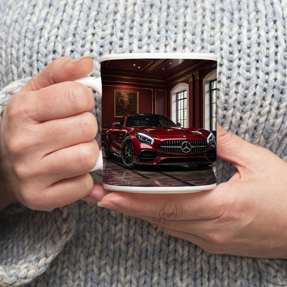 Mercedes AMG GT Red Luxury Mansion Interior – Mugs