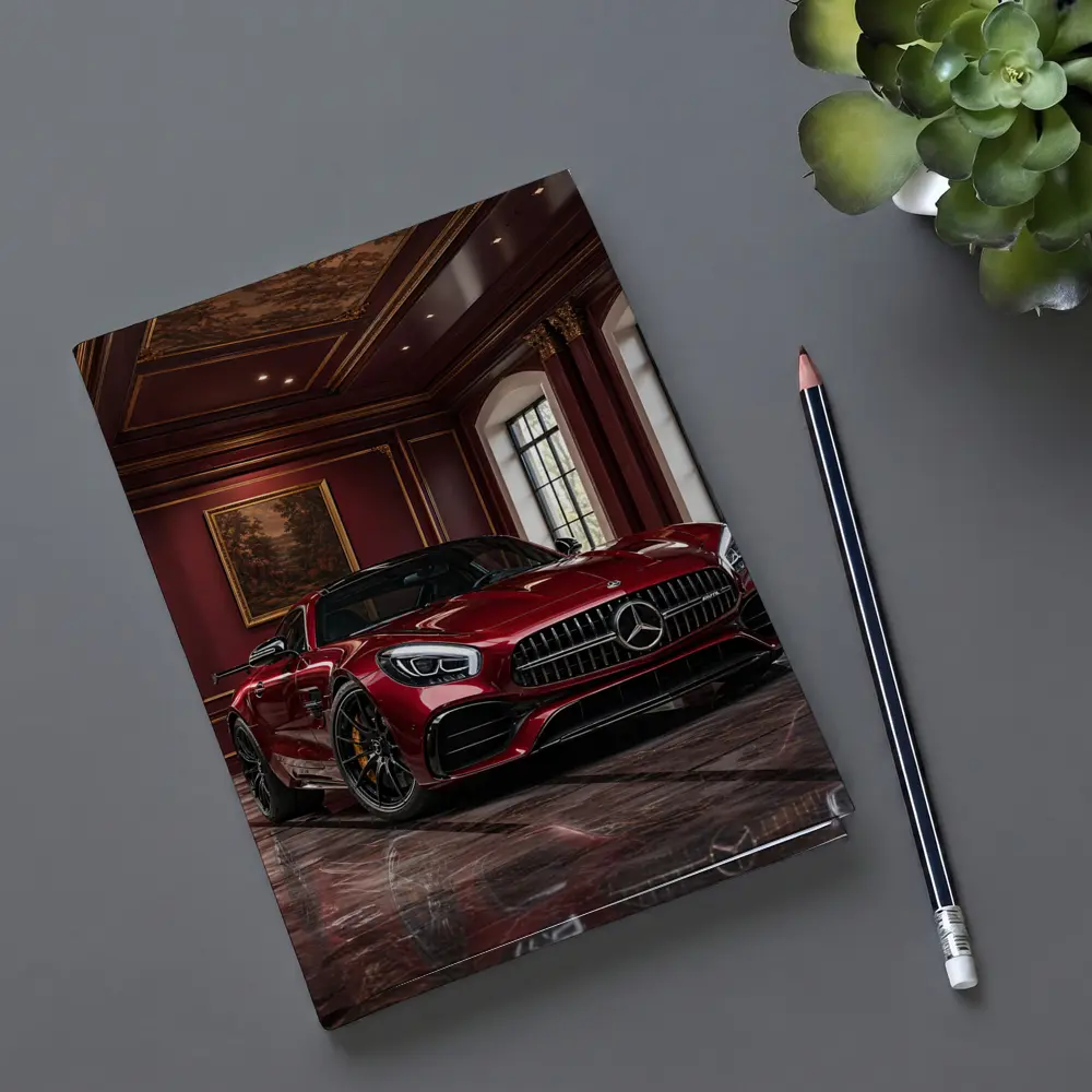 Mercedes AMG GT Red Luxury Mansion Interior – Notebooks
