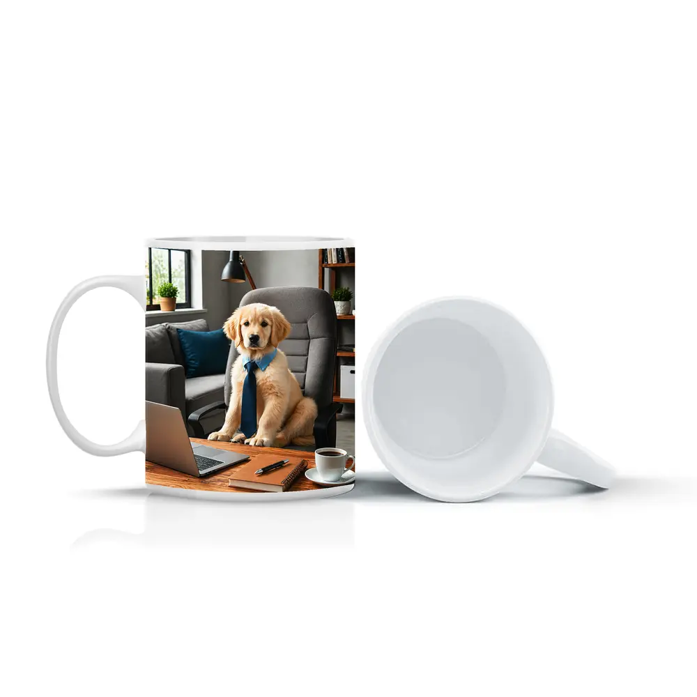 Golden Retriever Puppy Boss Home Office – Mugs