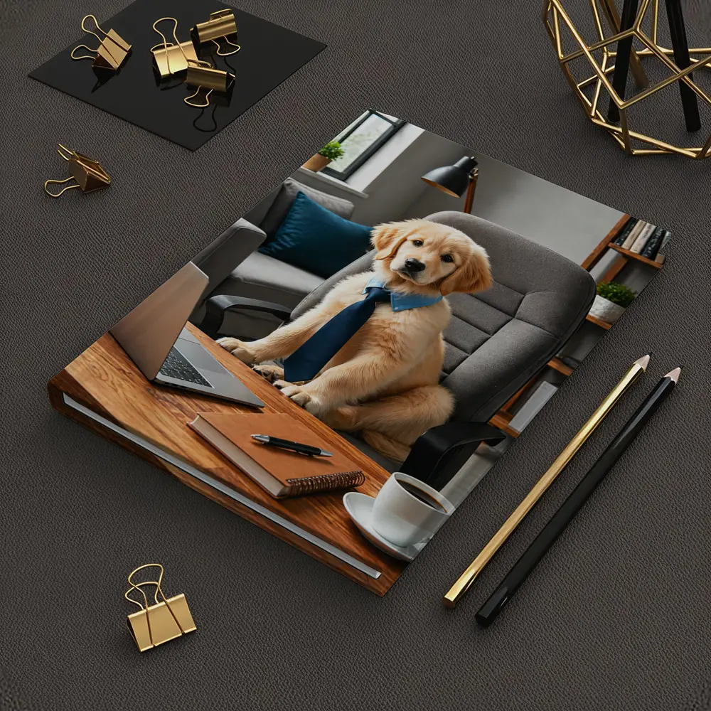 Golden Retriever Puppy Boss Home Office – Notebooks