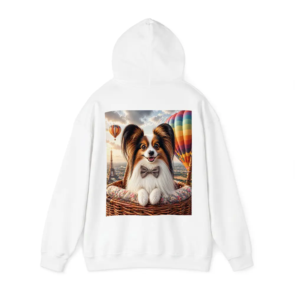 Papillon Dog Hot Air Balloon Paris – Hoodies