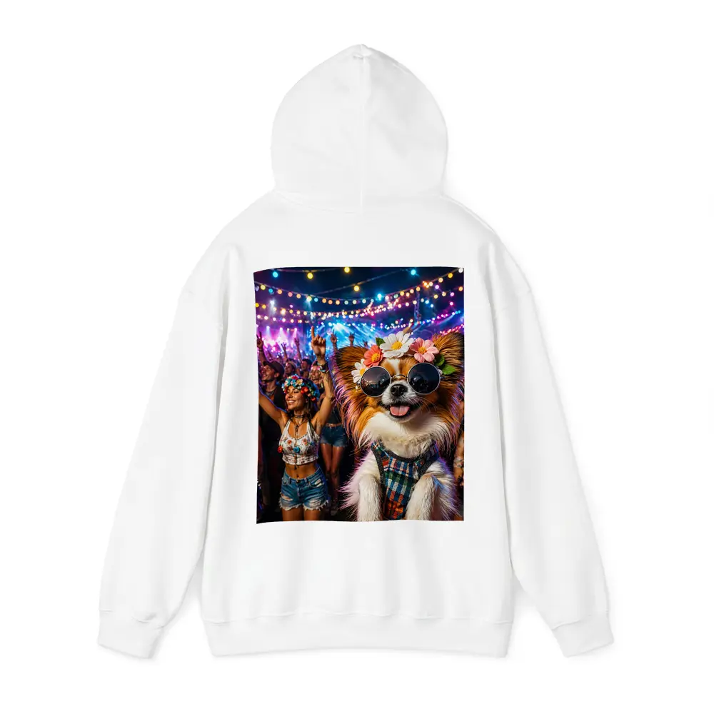 Papillon Dog at Colorful Music Festival – Hoodies