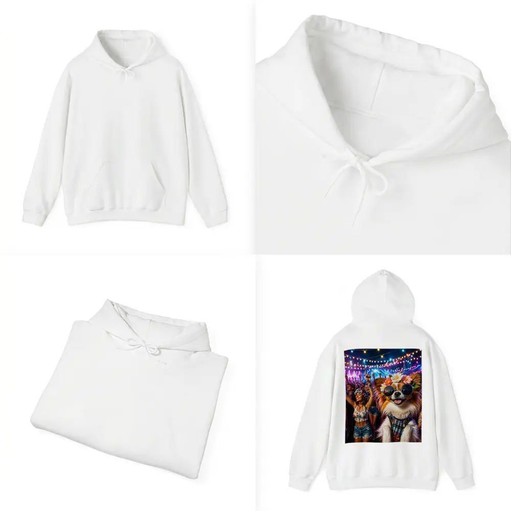 Papillon Dog at Colorful Music Festival – Hoodies