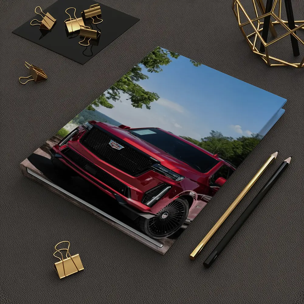 Red Cadillac Escalade Parked in Green Nature – Notebooks
