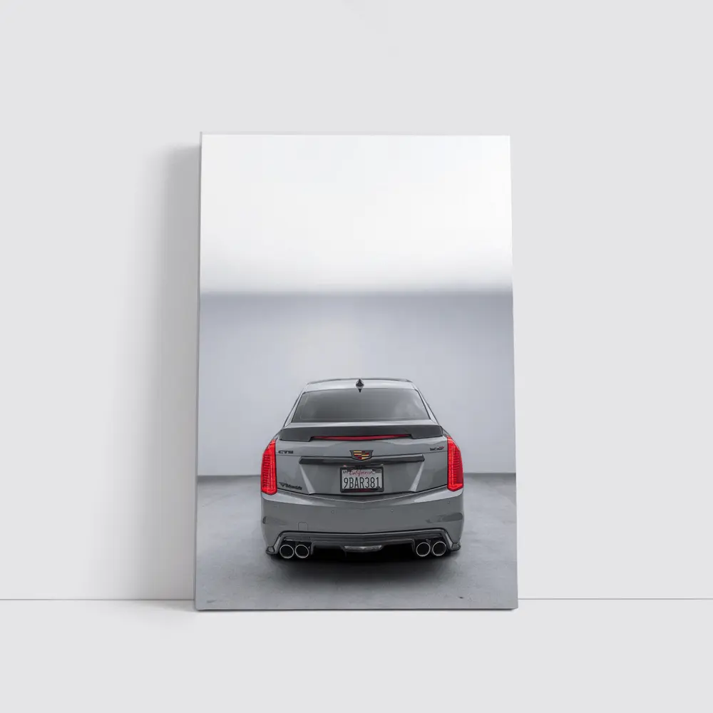 Cadillac CTS Rear View Gray Studio – Wall Art