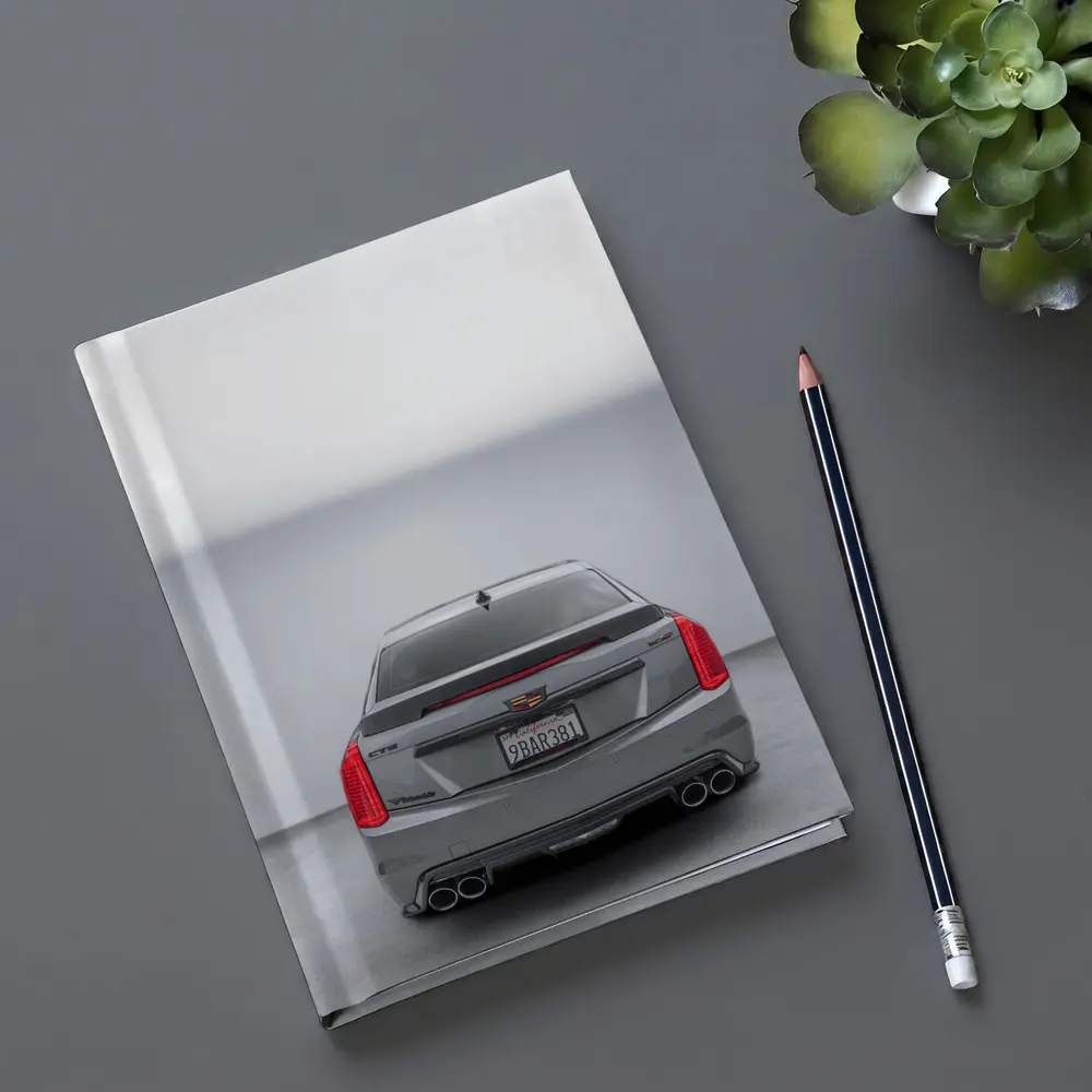 Cadillac CTS Rear View Gray Studio – Notebooks