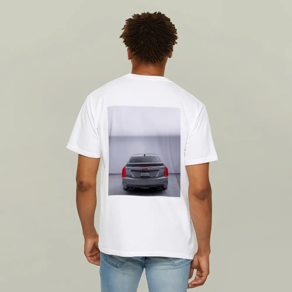 Cadillac CTS Rear View Gray Studio – T-Shirts