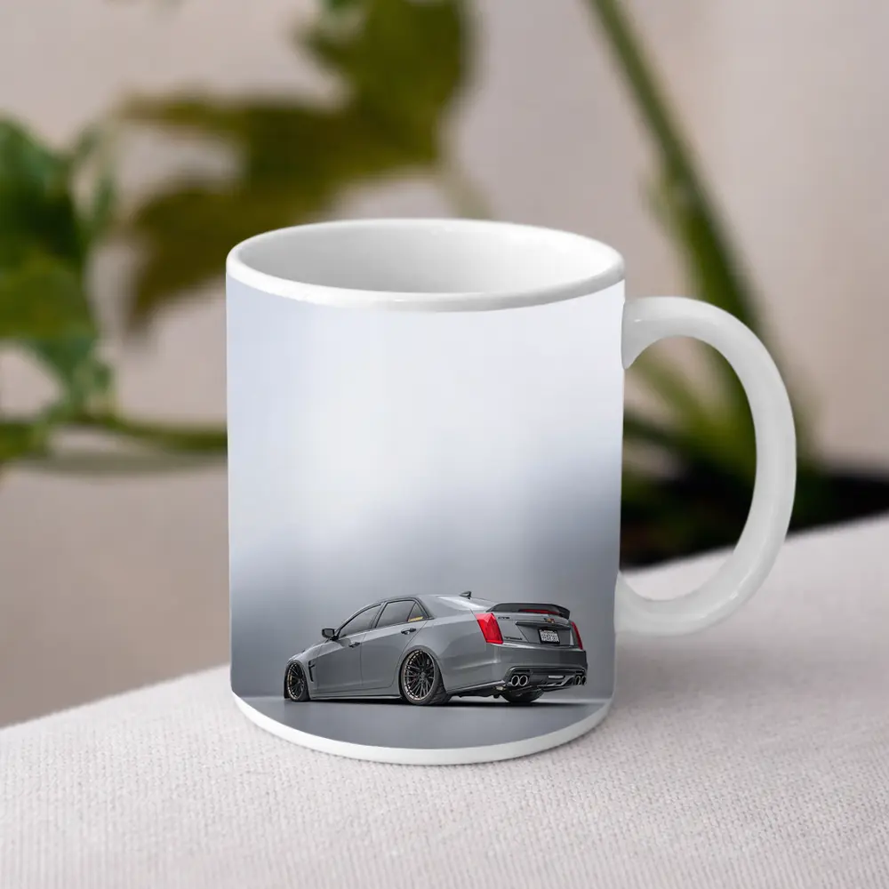 Cadillac CTS Slammed Gray Studio Shot – Mugs