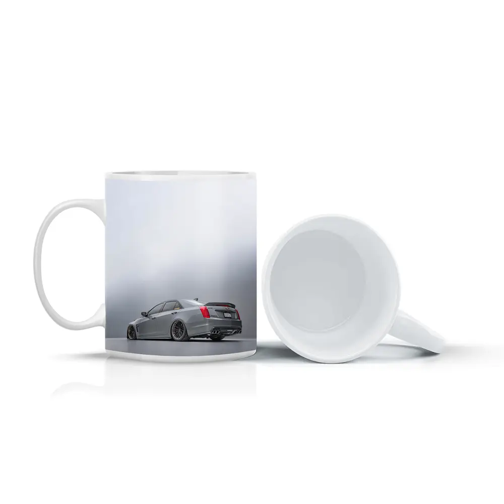 Cadillac CTS Slammed Gray Studio Shot – Mugs