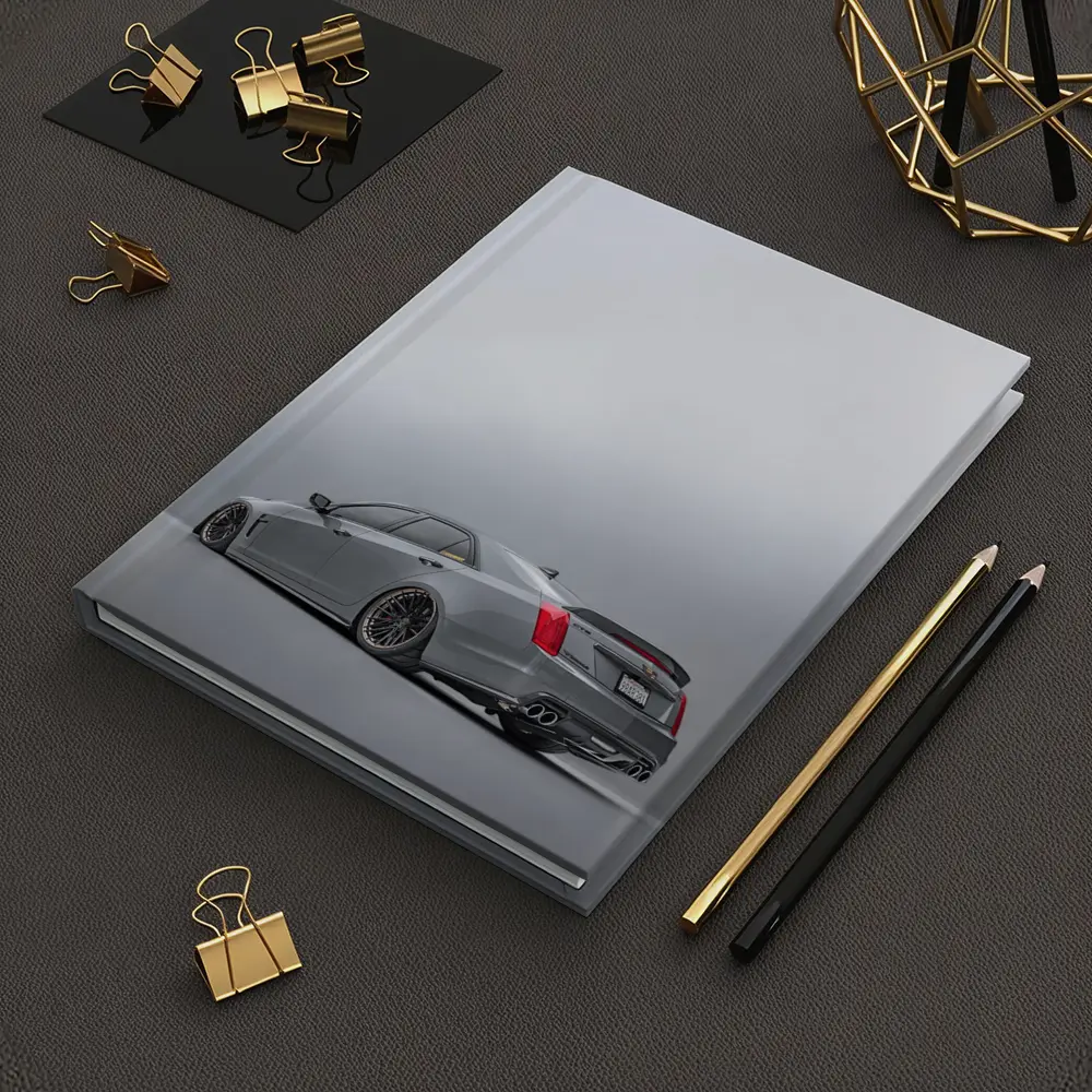 Cadillac CTS Slammed Gray Studio Shot – Notebooks