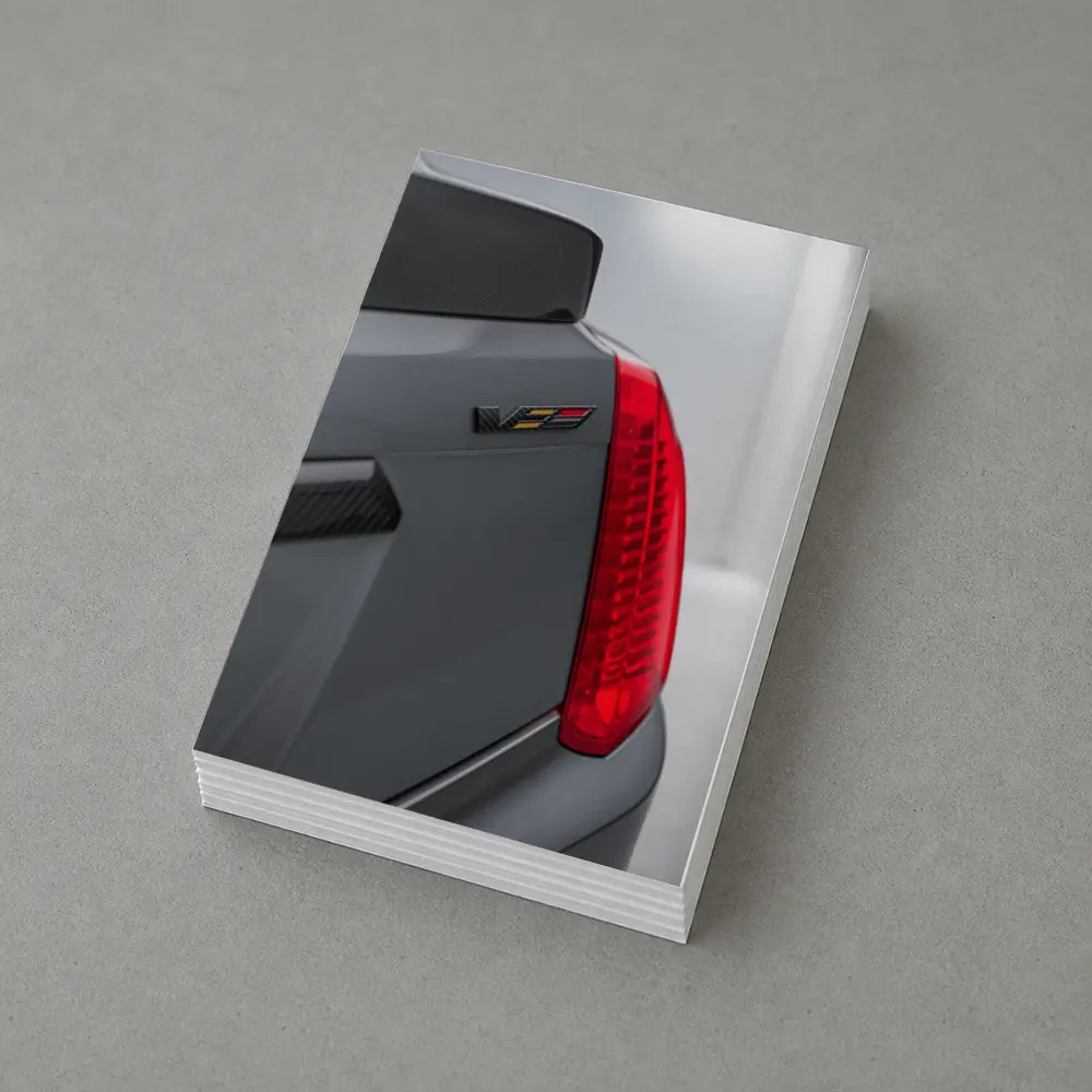 Cadillac V Series Badge Gray Car Detail – Postcards