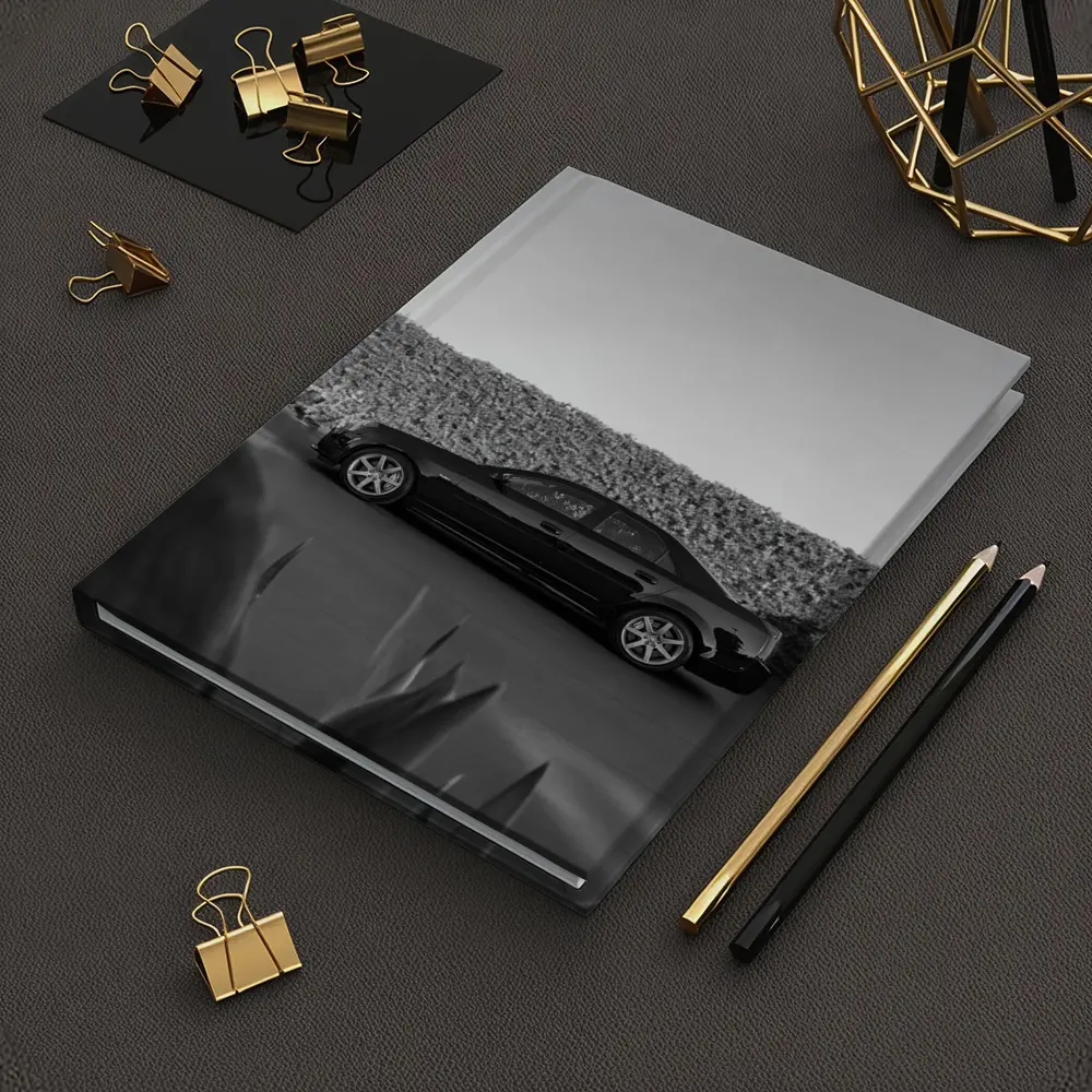 Cadillac CTS Black and White Side Profile – Notebooks