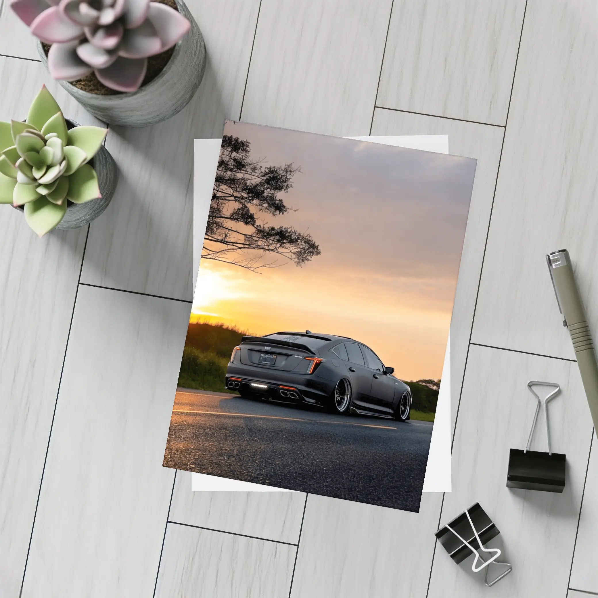 Cadillac CT5 Blacked Out Sunset Road – Postcards